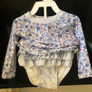 2 piece floral bathing suit